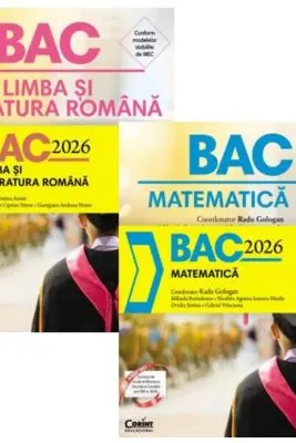 Pachet Bacalaureat 2026. Limba Romana si Matematica - Monica Cristina Anisie, Radu Gologan