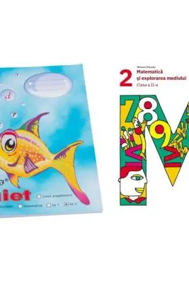 Pachet Caiet tip 2 Pestisor A5, 48 file, Casa Tipografica si Matematica si explorarea mediului. Manual clasa a 2-a
