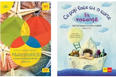 Pachet 2 caiete pentru vacanta de vara, clasa a 5-a: Matematica si Limba si literatura romana, Ce poti face cu o carte - Marius Perianu, Ioana Nanu