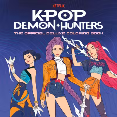 KPop Demon Hunters: The Official Deluxe Coloring Book