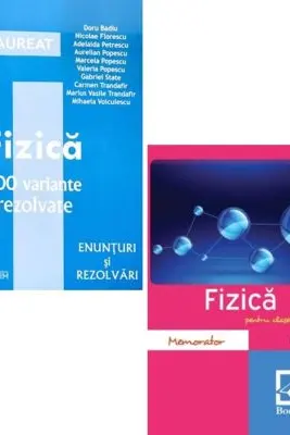 Pachet Bacalaureat Fizica 2024. 100 variante rezolvate si Memorator, clasele 9-12 - Doru Badiu, Emilia Poll