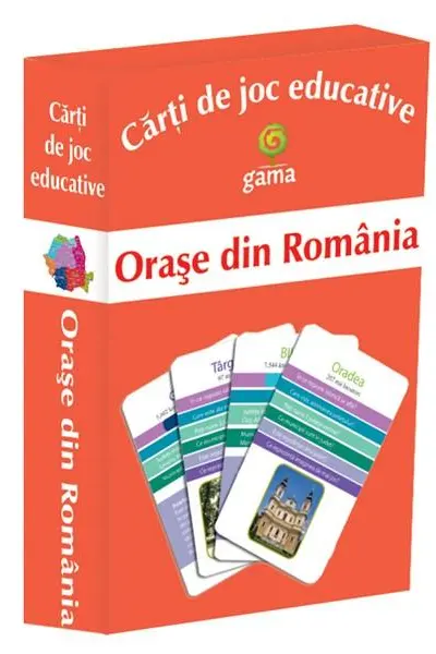 Carti de joc educative - Orase din Romania