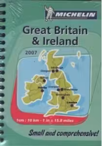 Great Britain and Ireland 2007 - small and comprehensive! (1 cm: 10 km - 1 in = 15.8 miles)