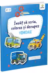Invat sa scriu, colorez si decupez • Vehicule