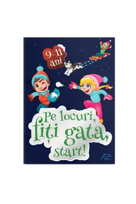 Carte jocuri pentru copii - Pe locuri, fiti gata, START! 9-11 ani + set carioci oferit GRATUIT