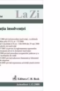 Legislatia insolventei (actualizat la 01.12.2008). Cod 339