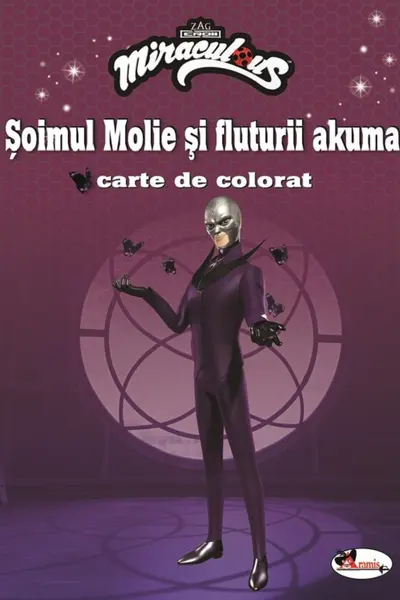 Șoimul Molie și fluturii Akuma. Carte de colorat