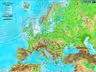 Harta Europa 120x160 cm, fizico-geografica/politica