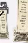 Academia Bookmarks: Typewriter