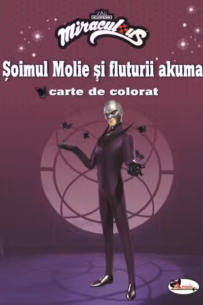 Șoimul Molie și fluturii Akuma. Carte de colorat