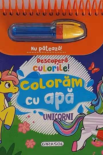 Descopera culorile! Unicorni coloram cu apa