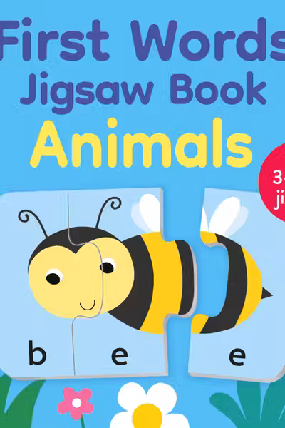 First Words Jigsaw Book: Animals