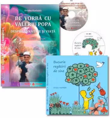 Pachet 2 carti Bucuria regasirii de sine si De vorba cu Valeriu Popa, autor Ovidiu Harbada