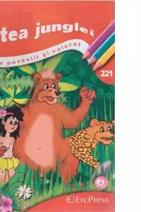 Cartea junglei - carte de povestit si colorat