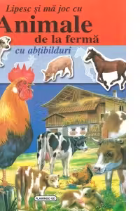 Lipesc si ma joc cu animale de la ferma cu abtibilduri
