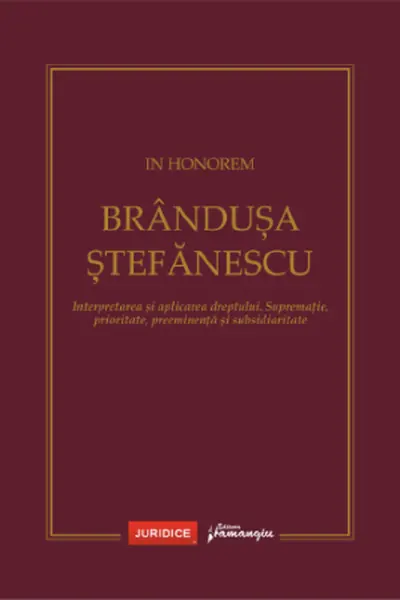 În Honorem Brândușa Ștefănescu