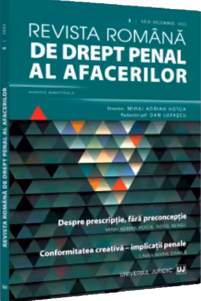 Revista română de drept penal al afacerilor Nr.2 Iulie-Decembrie 2022