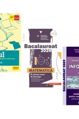 Pachet Bacalaureat 2026. Eseul. Pregatire individuala pentru proba scrisa, Matematica M-stiintele-naturii si M-tehnologic si Informatica. Clasele 11-12 intensiv Pascal C/C++ - Liliana Paicu, Mihai Monea, Susana Galatean