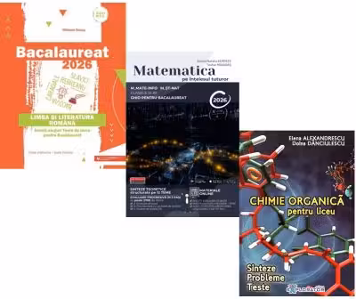 Pachet Bacalaureat 2026, Limba si literatura romana, Matematica pe intelesul tuturor M-mate-info, M-stiintele naturii si Chimie organica pentru liceu. Sinteze. Probleme. Teste - Mihaela Dobos, Teohar Mihadas, Elena Alexandrescu