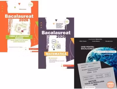Pachet Bacalaureat 2026. Limba si literatura romana, Matematica M_Mate-Info si Biologie clasele 11-12 - Mihaela Dobos, Gheorghe Iurea, Stelica Ene