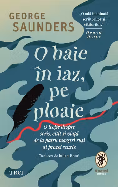 O baie in iaz pe ploaie.