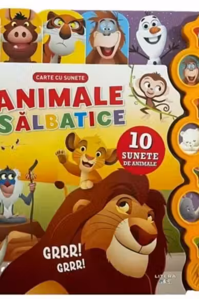 Animale salbatice. Carte interactiva cu sunete