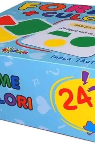 24 jetoane. Forme + culori