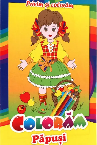 Privim și colorăm. Colorăm păpuși