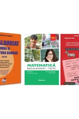 Pachet Bacalaureat 2026. Limba si literatura romana, Matematica M2 Profil Stiinte ale naturii si Biologie clasele 9-10 - Mariana Badea, Claudia Temneanu, Stelica Ene