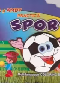 Elisa si Andy practica sport - Carte de colorat