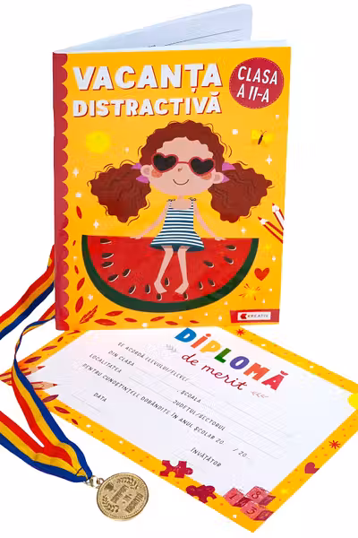 Pachet: Vacanța distractivă + Diplomă + Medalie - Clasa 2
