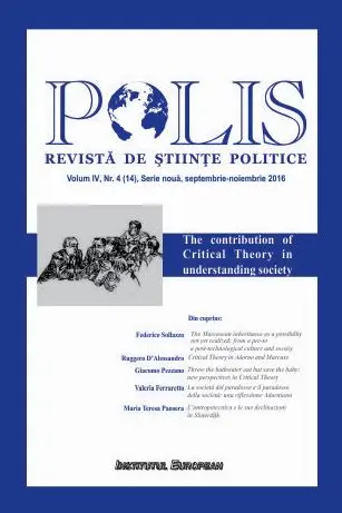 Polis vol.4 nr.4(14) Serie nouă Septembrie-noiembrie 2016 Revista de Științe Politice