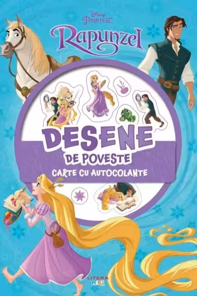 DISNEY. PRINTESE. RAPUNZEL. DESENE DE POVESTE. Carte cu autocolante