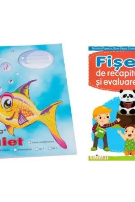 Pachet Caiet Pestisor dictando A5, 48 file, Casa Tipografica si Fise de recapitulare si evaluare finala Clasa 3