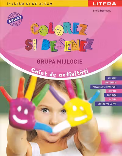 Colorez si desenez - Grupa mijlocie - Caiet de activitati