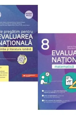 Pachet Editura Paralela 45. Evaluarea nationala 2026. Limba si literatura romana si Matematica Clasa a 8-a - Gabriel Popa, Cristina Cergan