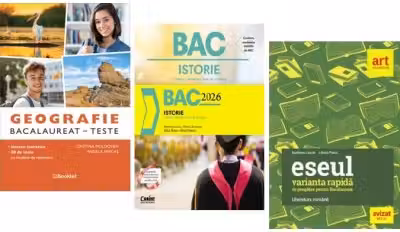 Pachet Bacalaureat Limba si literatura romana Eseul, Geografie si Istorie - Liliana Paicu, Marilena Bercea, Cristina Moldovan