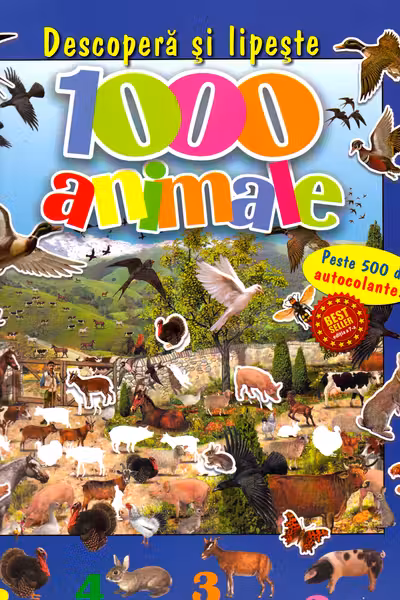Descoperă și lipește 1000 animale