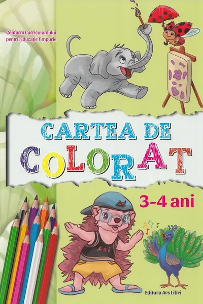 Cartea de colorat 3-4 ani