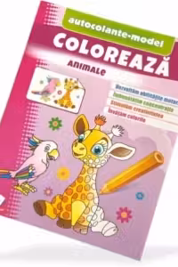 Coloreaza+autocolante Animale