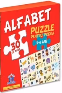 Alfabet - Puzzle pentru podea + Plansa alfabet