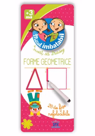 Micul imbatabil +3 ani - Invat sa trasez forme geometrice