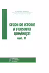 Studii de istorie a filosofiei romanesti. Volumul 5