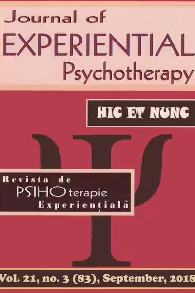 Revista de PSIHOterapie experiențială Vol.21 Nr.3 (83) Septembrie 2018