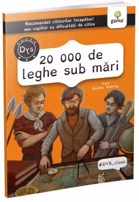 20.000 de leghe sub mari. DYS Clasic - Recomandat cititorilor incepatori sau copiilor cu dificultati de citire