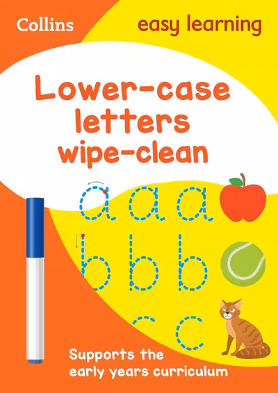 Collins Easy Learning: Lower Case Letters Wipe-Clean Activity Book (Ages 3-5)