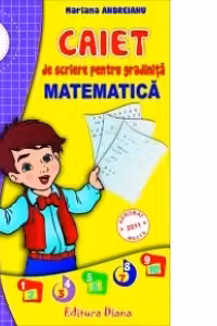 Pachet personalizat pentru finalul anului scolar: Caiet de scriere pentru gradinita si clasa pregatitoare, Matematica + Medalie