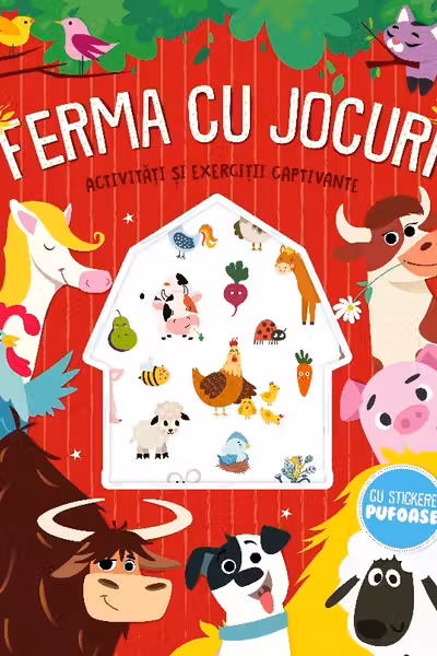 Ferma cu jocuri - stickere pufoase