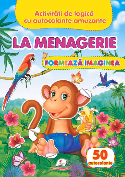 La menagerie - Formeaza imaginea + 50 autocolante