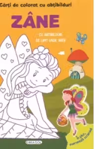 Carti de colorat cu abtibilduri - Zane